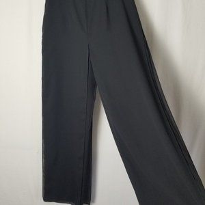 Onyx Nite by Wndy Chaitin layered black dress pants women's size L (201)